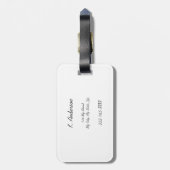 煙突キルトブロックMongrammed Laguage Tag ラゲッジタグ (裏面縦)