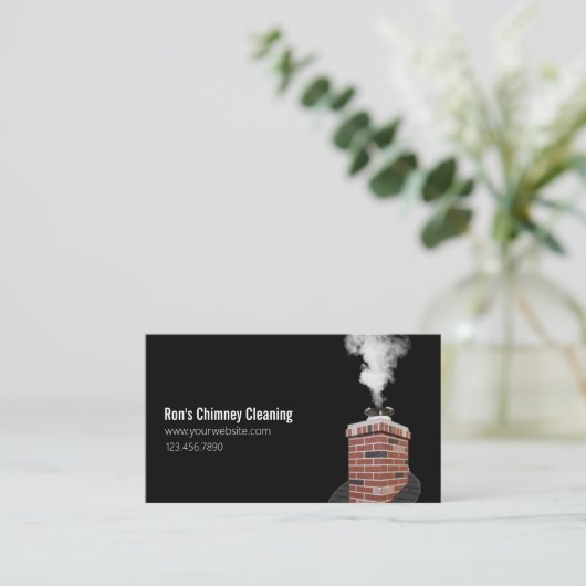 煙突クリーニング 名刺 (スタンド正面)