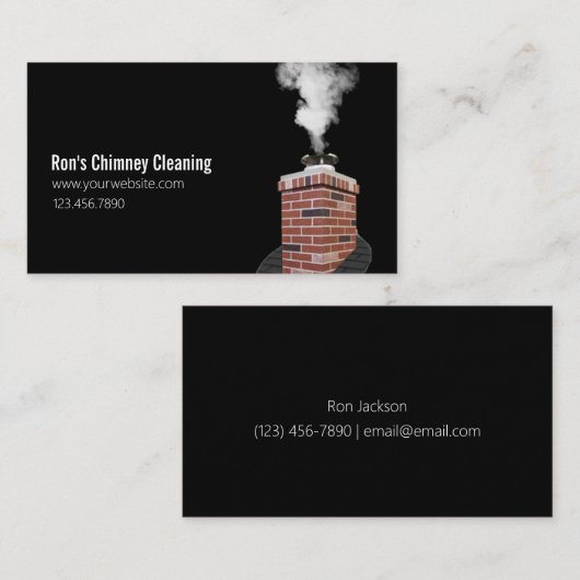 煙突クリーニング 名刺 (正面/裏面)