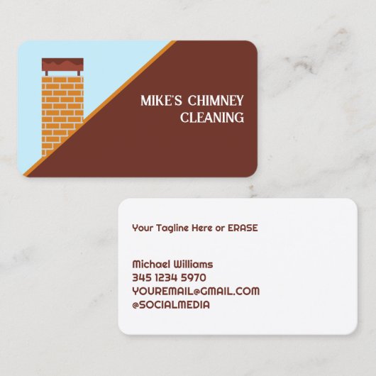 煙突クリーニング 名刺 (正面/裏面)