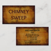 煙突スイープ名刺 名刺 (正面/裏面)