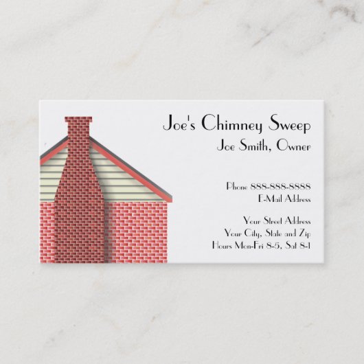 煙突スイープ名刺 名刺 (正面)