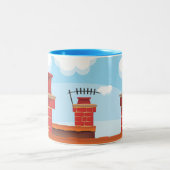 煙突ポット ツートーンマグカップ (中央)