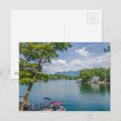 煙突ロック湖ルアーノースカロライナ景観ナ ポストカード (正面/裏面)