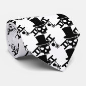 煙突広がりのスカル ネクタイ (ロール)