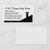 煙突広がりの名刺 名刺 (正面/裏面)