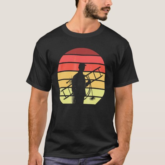 煙突掃除のレトロな煙突掃除人 Tシャツ (正面)