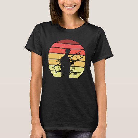 煙突掃除のレトロな煙突掃除人 Tシャツ (正面)
