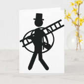 煙突掃除人の幸運 カード (黄色い花)