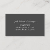 煙突掃除暖炉の清掃と修理 名刺 (裏面)