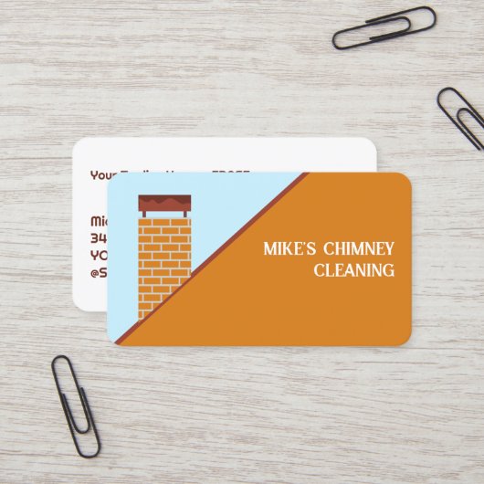 煙突煙道の清掃 名刺 (正面/裏面インサイチュ)