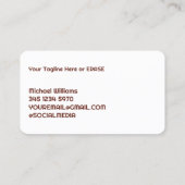 煙突煙道の清掃 名刺 (裏面)