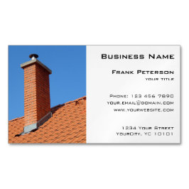 煙突-建築および維持 マグネット名刺