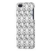 煙色のバイクのiPhoneの場合 iPhoneケース (裏面左)