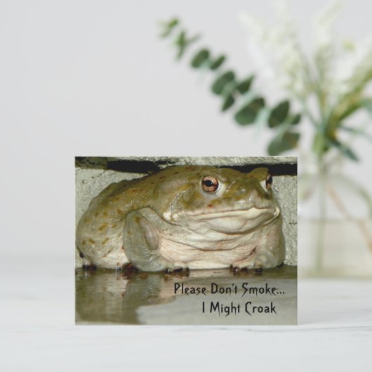 煙草はやめて...死んじゃうかもしれない ポストカード (スタンド正面)