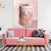 煙草家を描いたたばこポット キャンバスプリント (インサイチュ (リビング))