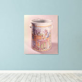 煙草家を描いたたばこポット キャンバスプリント (インサイチュ (ウッドフロア))