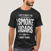 煙葉巻スモーカーシャツ – 理想的な賢いクラスの男性 Tシャツ (正面)