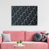 煙霧 – Mandelbrot Fractal キャンバスプリント (インサイチュ (リビング))