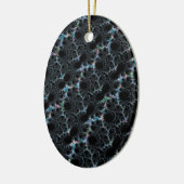 煙霧 – Mandelbrot Fractal セラミックオーナメント (左)