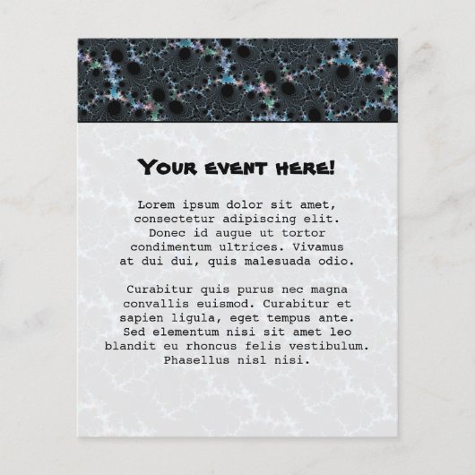 煙霧 – Mandelbrot Fractal チラシ (正面)