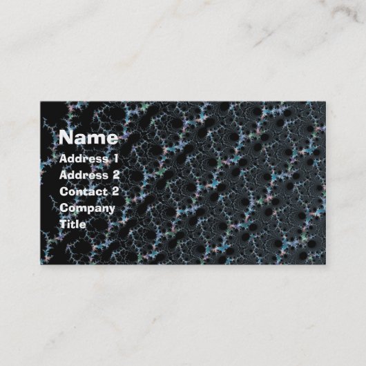 煙霧 – Mandelbrot Fractal 名刺 (正面)