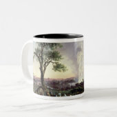 「煙」との日の出のヴィクトリア滝、か「S ツートーンマグカップ (正面左)