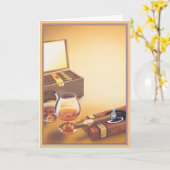 煙© カード (黄色い花)