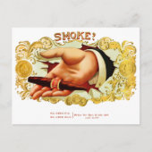煙？ヴィンテージシガーボックスラベル ポストカード (正面)