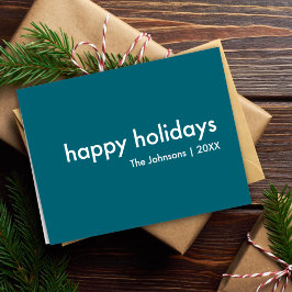 煙（青） | Dusky Moodyミニマリストのクリスマス シーズンカード