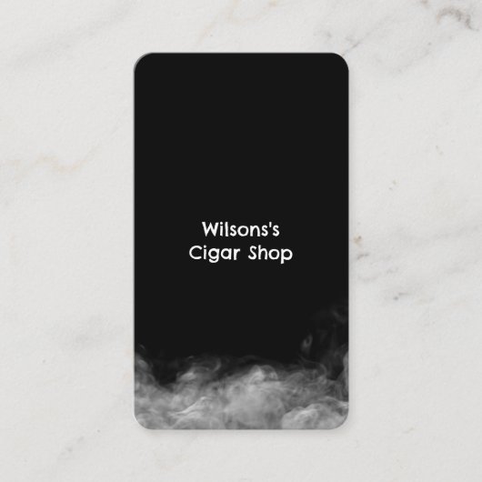 煙Vape QRブラック 名刺 (正面)