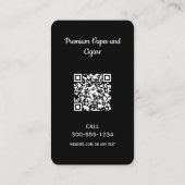 煙Vape QRブラック 名刺 (裏面)