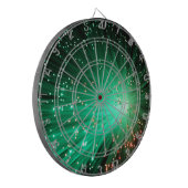 照らされた光ファイバー ダーツボード (正面左)