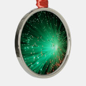 照らされた光ファイバー メタルオーナメント (右)