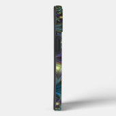 照らされた抽象芸術ブルーパープルフラクタルアート名 Case-Mate iPhoneケース (裏面 / 右)