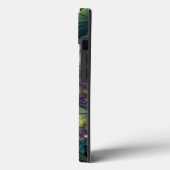 照らされた抽象芸術ブルーパープルフラクタルアート名 Case-Mate iPhoneケース (裏面 / 左)