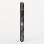 照らされた抽象芸術ブルーパープルフラクタル名 Case-Mate iPhoneケース (裏面/右)