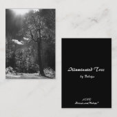 照らされた木ATC 名刺 (正面/裏面)