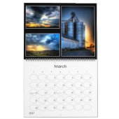 照らされた空 カレンダー (3月 2027)