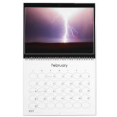 照らされた空 カレンダー (2月 2027)