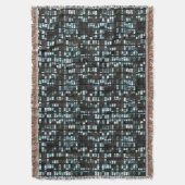 照らされた窓パターン スローブランケット (正面縦)