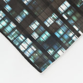 照らされた窓パターン フリースブランケット (角)