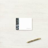 照らされた窓パターン ポストイット (デスク上)