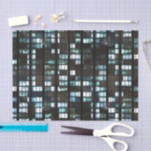 照らされた窓パターン 薄葉紙 (クラフト)