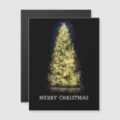 照らされた色彩の鮮やかクリスマスツリー (正面/裏面)