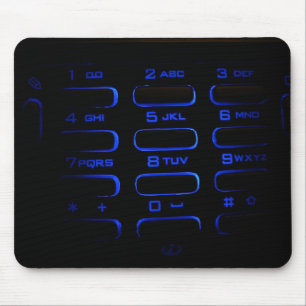 照らされた電話キーボード マウスパッド