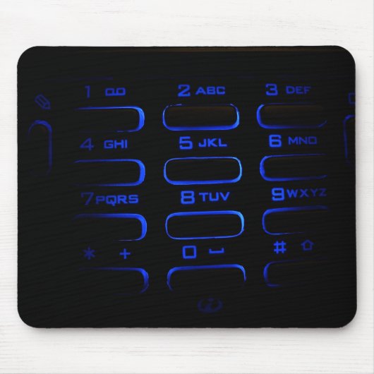 照らされた電話キーボード マウスパッド (正面)