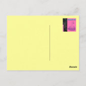 照らされる城シャルロッテンブルクベルリンドイツ ポストカード (裏面)