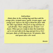 照り焼き豚テンダーロイン ポストカード (裏面)