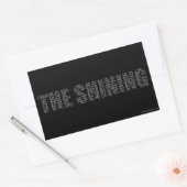 照ること 長方形シール (封筒)